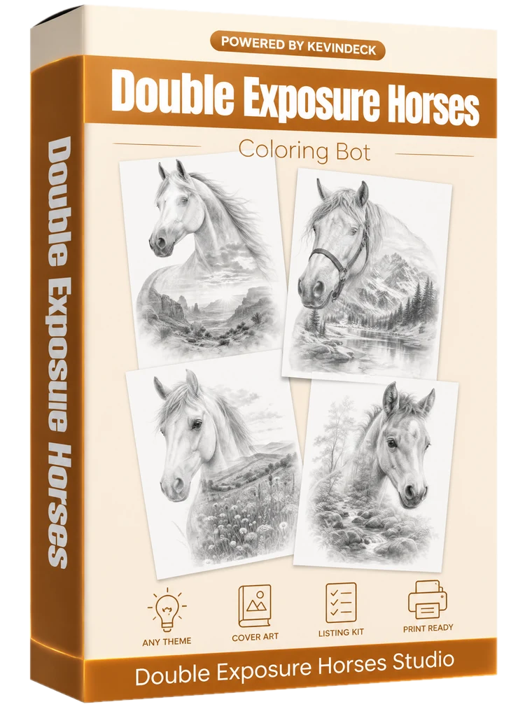 Dakota, the double exposure horses studio