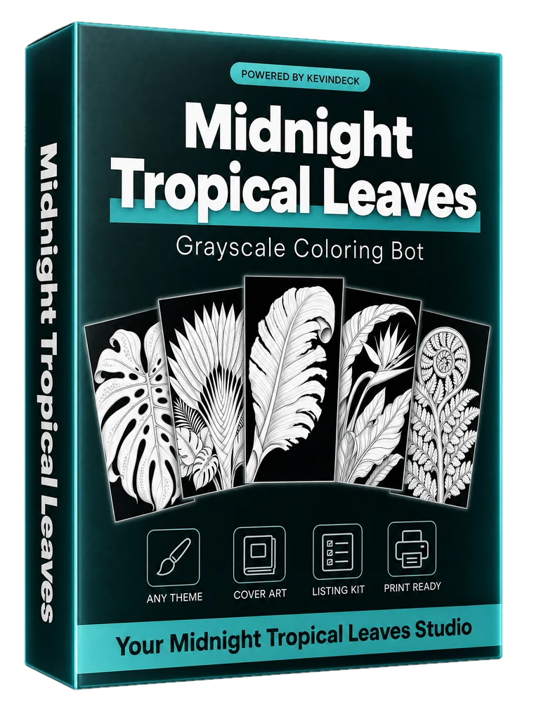 Lush, the midnight tropical leaves studio